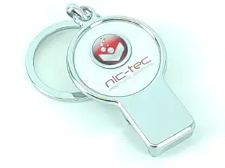 Nøgle ring med indbygget smartphone holder