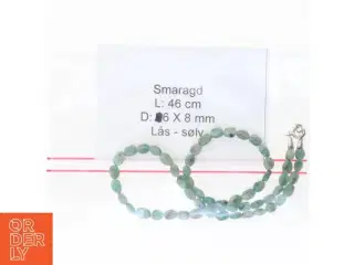Smaragdhalskæde (str. 46 cm)