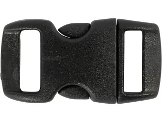 Kliklås, L: 29 mm, B: 15 mm, hulstr. 3x11 mm, sort, 4stk./ 1 pk.
