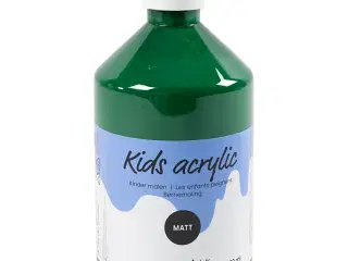 Akrylmaling Mat, mørk grøn, 500ml/ 1 fl.