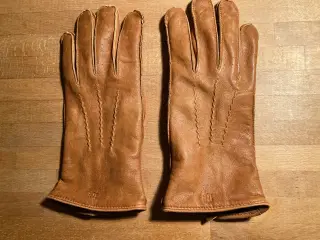 Cognacfarvede herrehandsker i fåreskind