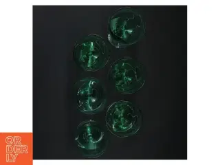 Sæt med grønne glas (str. 12 cm)