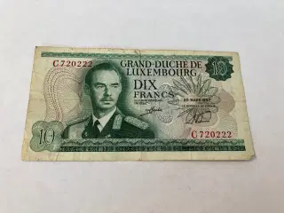 10 Francs Luxembourg 1967