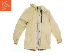 Beige vinterjakke med hætte fra Vingino (str. 128)