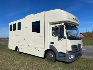 Mercedes Atego med living + 2 heste/3 ponyer