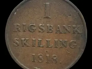 1 Rigsbankskilling 1818