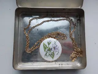 Vintage porcelæn halskæde