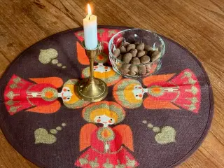 Sødahl, hessian m engle, Ø41,5 cm