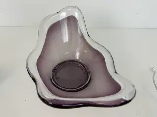 Glasskål / Glas kunst (Lyngby?)