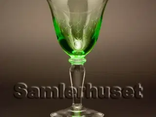 Nordlys Hvidvinsglas, grøn. H:138 mm.