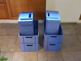 Klodsekasser Blå - sorte - røde Se 3 fotos