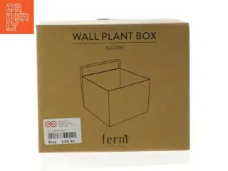 Væghængt blomsterboks fra ferm living (str. 15x15x11 cm)