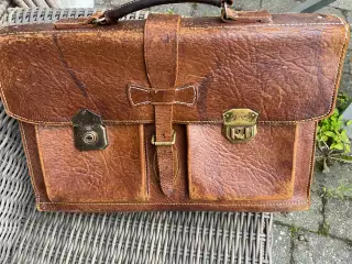 Gammel taske mappe skoletaske 50”