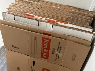 35 solide flyttekasser til gratis afhentning 