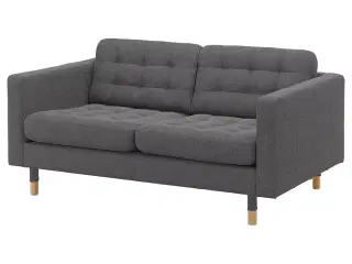 Grå 2 personers sofa 