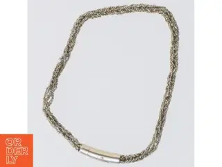 Flettet halskæde (str. 19 cm)