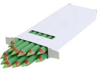 edu Kraftige Farveblyanter, tykkelse 10 mm, mine 6,25 mm, lys grøn, 12stk./ 1 pk.