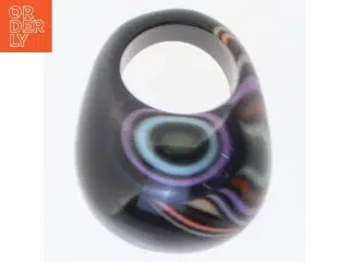 Sort glasring (str. 57 mm)