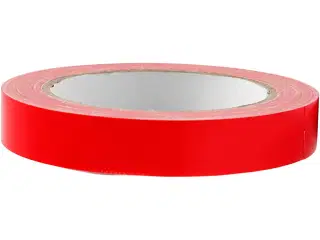 Ekstra stærk rød lærredstape 19 mm x 25 m