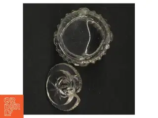Krystalglas med låg evt til sennep chilliesovs eller endet (str. 8 x 5 cm)