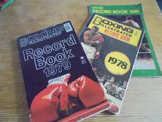Boxing Illustrated Record Book 1978, -79 og -81  