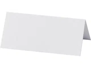Bordkort, str. 9x4 cm, 220 g, hvid, 20stk./ 1 pk.
