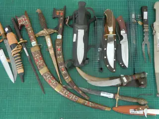 Dolke og knive, alverdens typer.