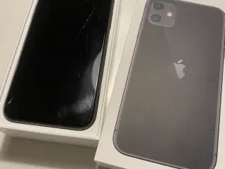 iPhone 11, 128 GB, sort