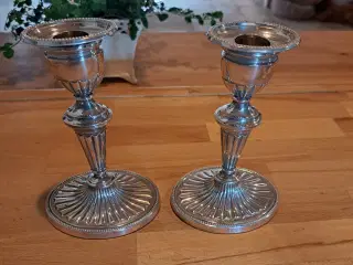 2 sølv Lysestager