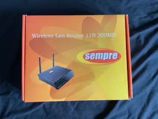 Sempre Trådløs Lan Router 11N 300Mbit med 4port Sw