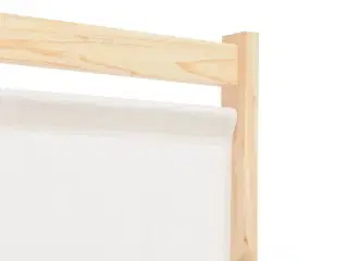4-panels rumdeler 160 x 170 x 4 cm stof cremefarvet