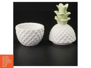 Ananasformet keramikvase (str. H 13 cm)