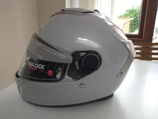 Ny Shark hjelm i hvid og sølv i str xl 