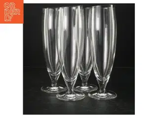 Sæt med 4 ølglas fra Eva Solo (str. Ø. 7 cm. længde. 23 cm. 4 styk)