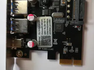 Diewu PCI Express kort med USB 3.0 og USB-C