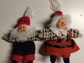 Søde små norske nisser mand og kone 