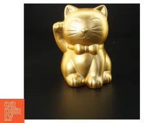 Guldkat dekoration (str. 15x11 cm)