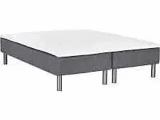 Nordisk Fjer Boxseng med topmadras og stålben 160x200 cm