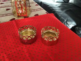 Golden Christmas lysestager 