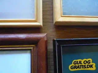 Gamle billedrammer i træ