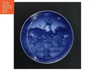 Porcelænsmindetallerken 1920-1970 fra Royal Copenhagen (str. Ø 21 cm)