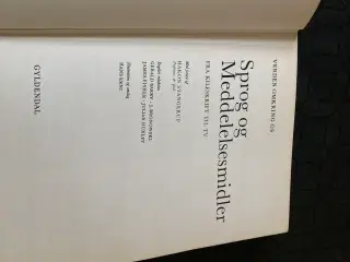 Bog om Sprog og Meddelelsesmidler 