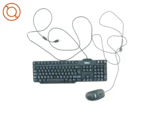 Keyboard og mus fra Dell (str. 44 x 13 cm 12 x 6 cm)