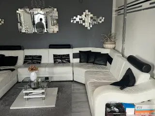 Stor hjørnesofa læder