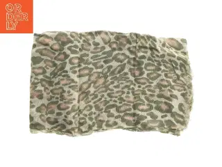 Leopardmønstret tørklæde (str. 186x102 cm)