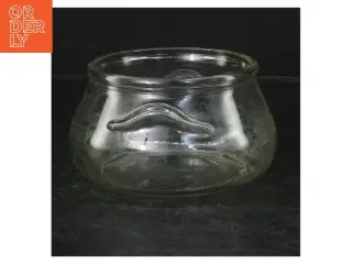 Glas lysestage/skål (str. Ø. 10 cm)