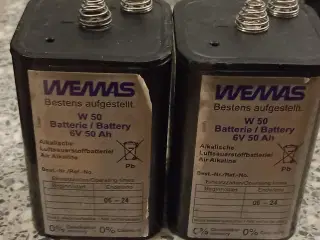 batteri - Wemas W50 - 6V 50 