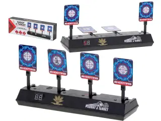 Elektronisk skydetarget med 4 digitale mål