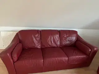 Lædersofaer 2 og 3 personers 