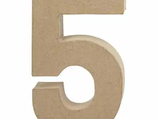 Tal, 5, H: 19,7 cm, B: 11,5 cm, tykkelse 2,6 cm, 1 stk.